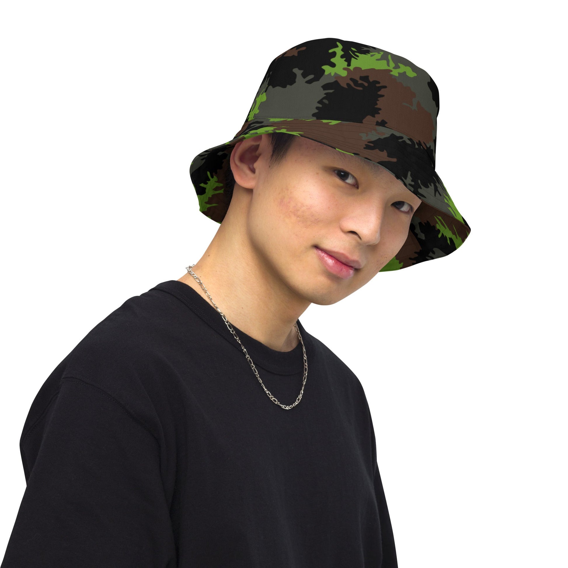 German Truppenversuch Sagezahnmuster CAMO Reversible Bucket Hat