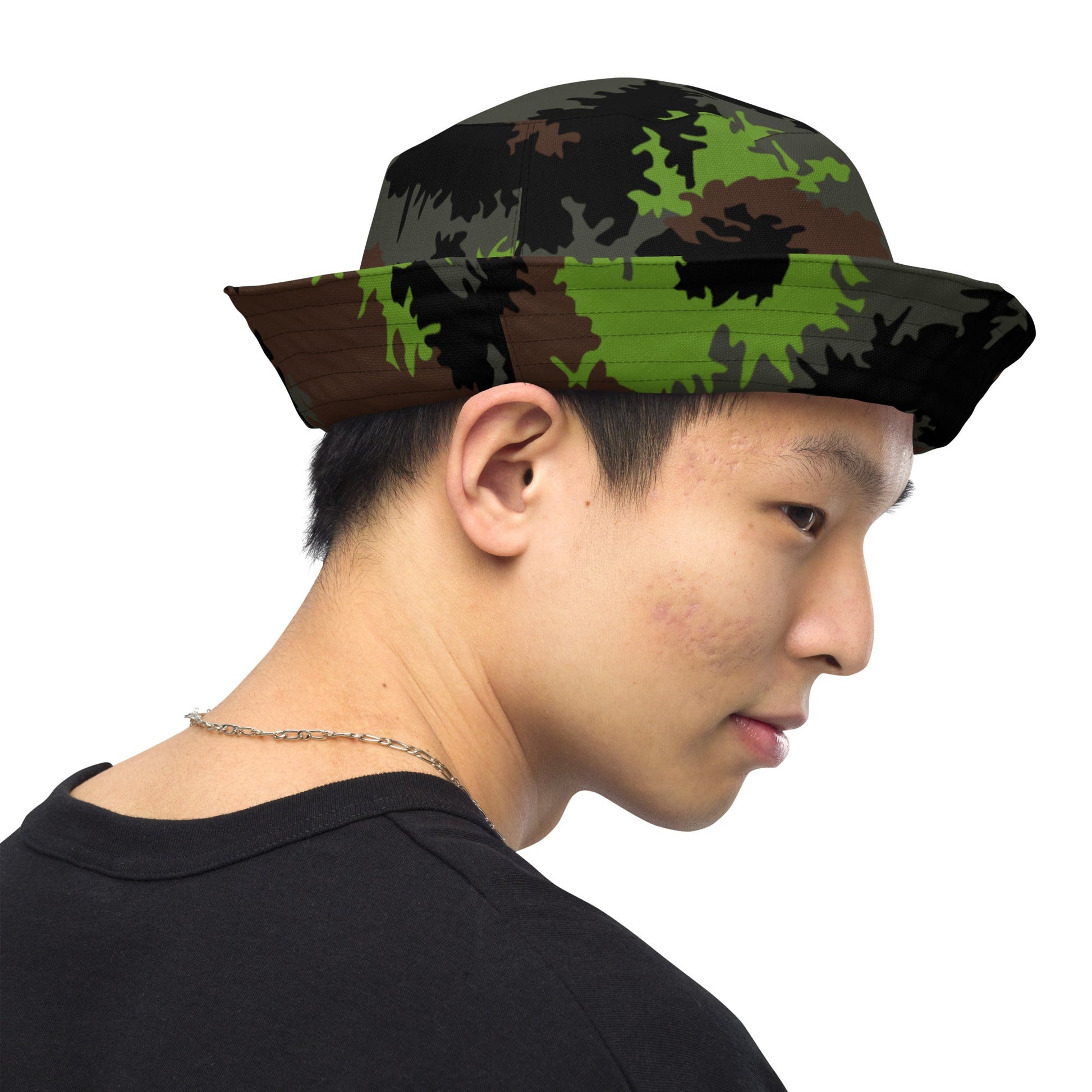 German Truppenversuch Sagezahnmuster CAMO Reversible Bucket Hat