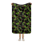 Truppenversuch Sagezahnmuster CAMO Sherpa Blanket - 37″×57″