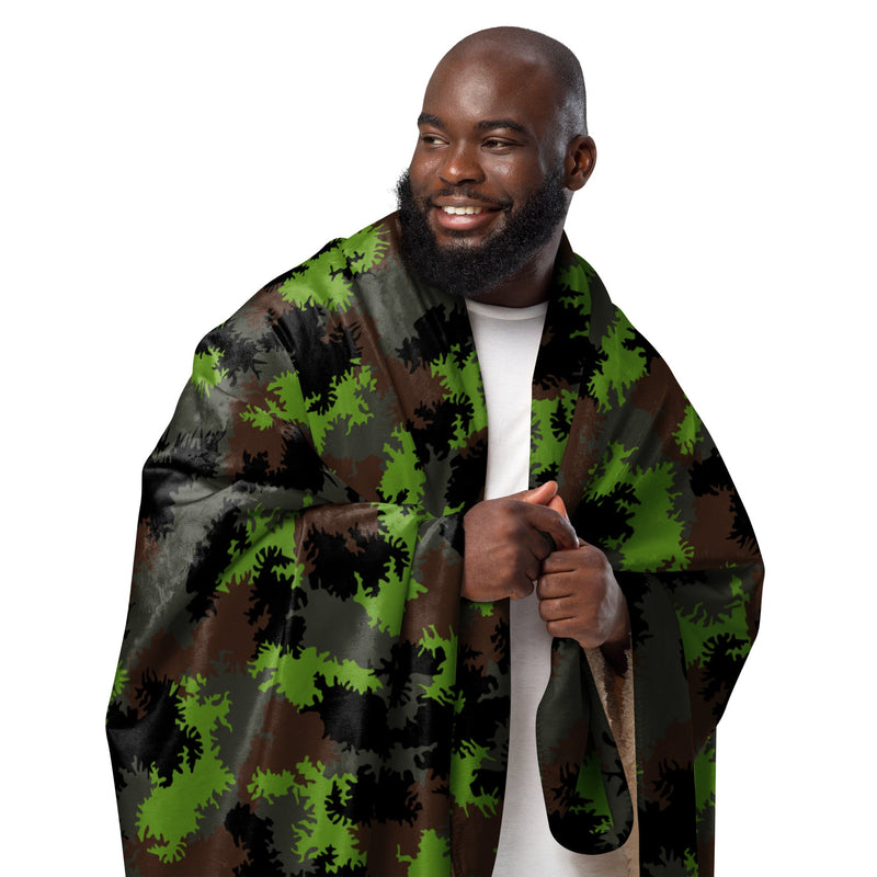 Truppenversuch Sagezahnmuster CAMO Sherpa Blanket