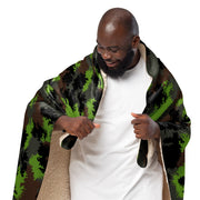 Truppenversuch Sagezahnmuster CAMO Sherpa Blanket