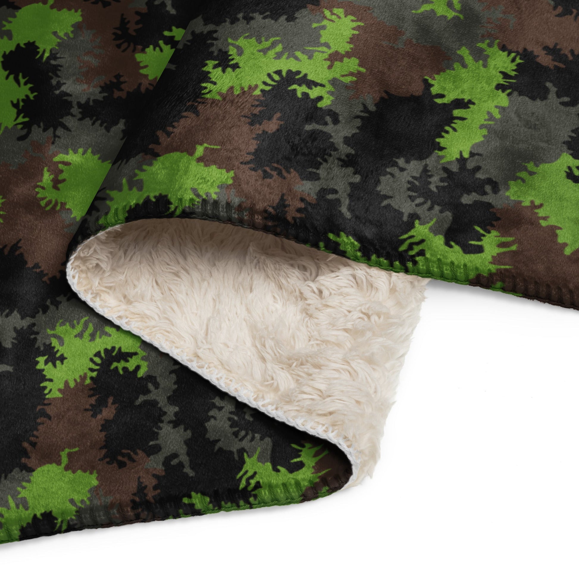 German Truppenversuch Sagezahnmuster CAMO Sherpa blanket - Blankets