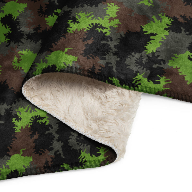 Truppenversuch Sagezahnmuster CAMO Sherpa Blanket