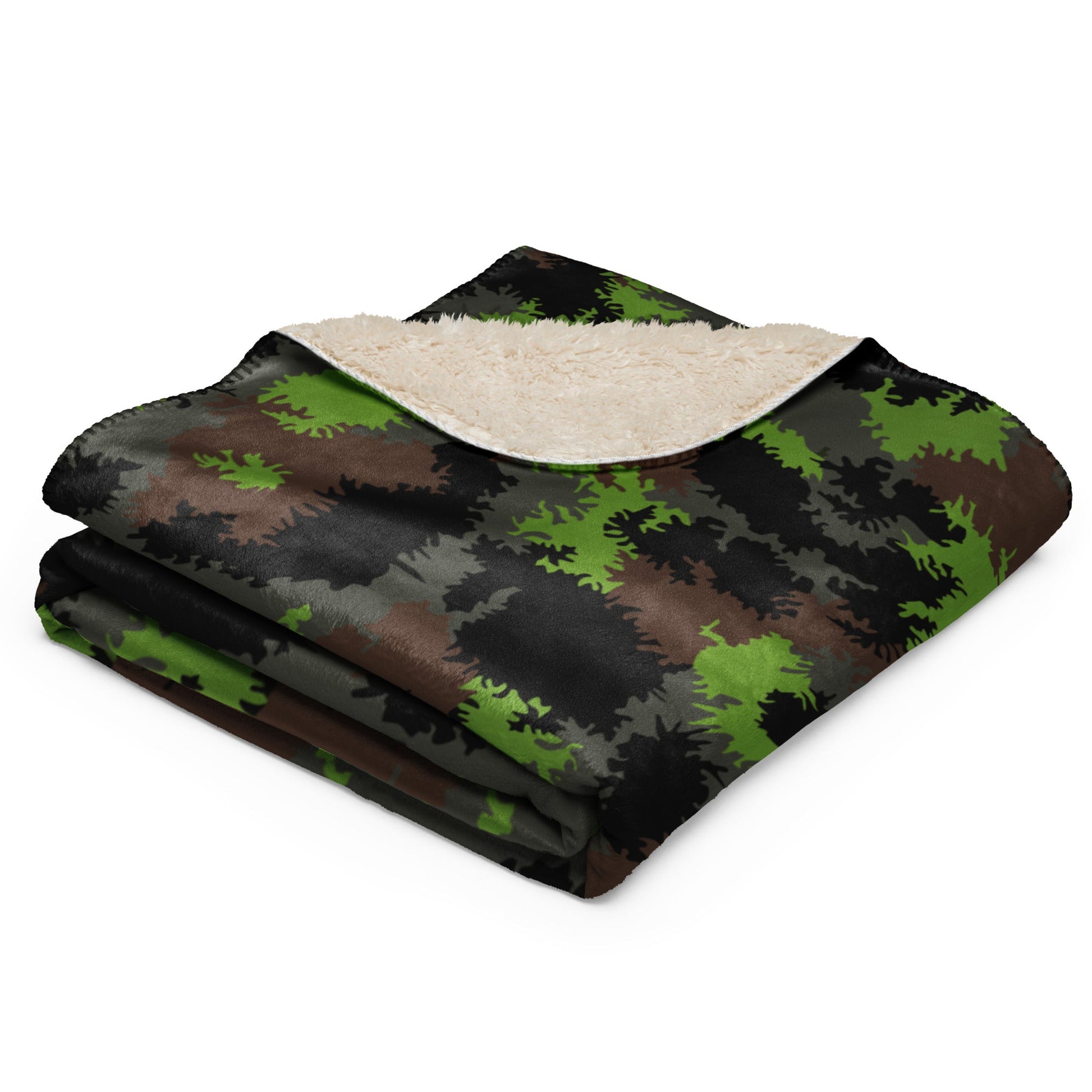 German Truppenversuch Sagezahnmuster CAMO Sherpa blanket - Blankets