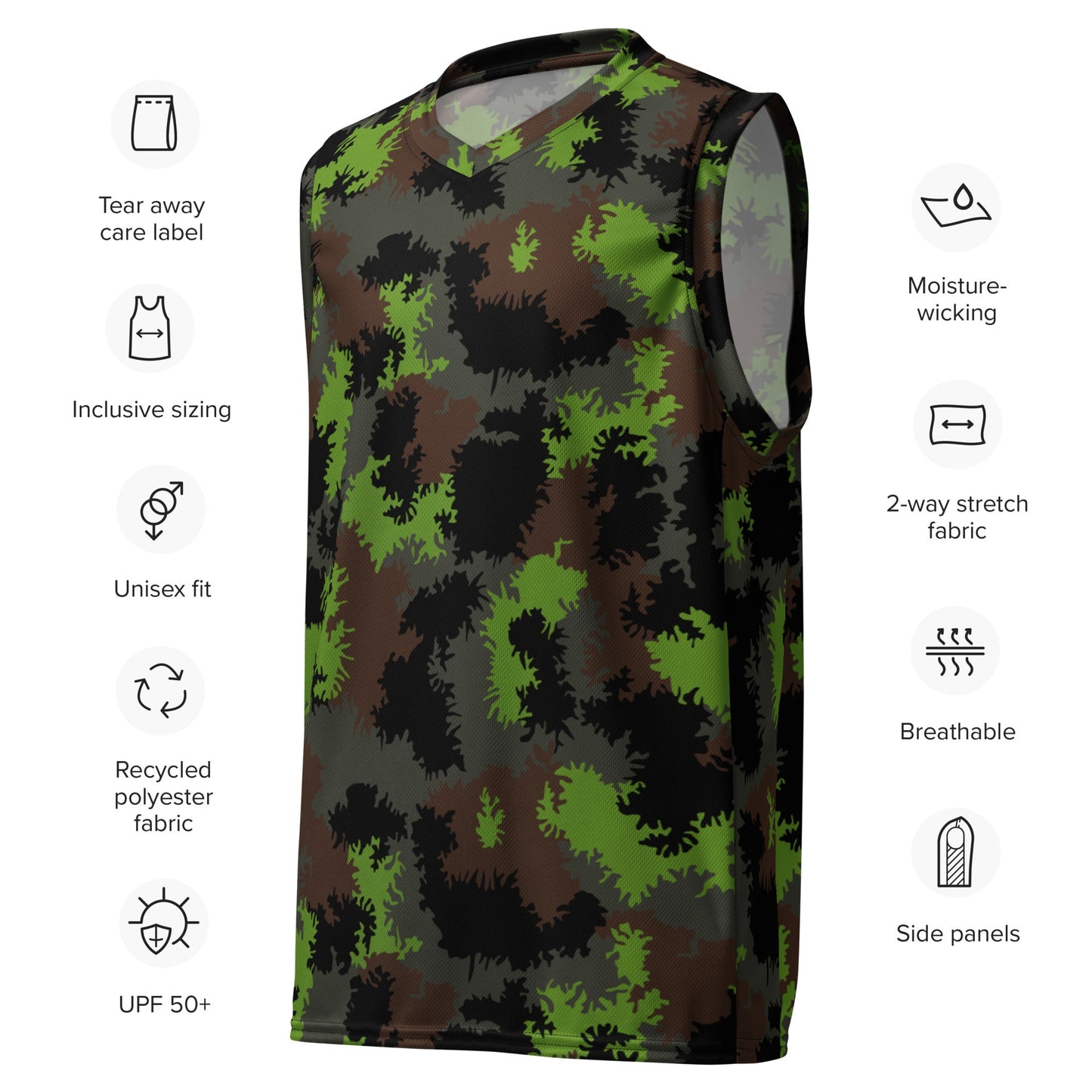 German Truppenversuch Sagezahnmuster CAMO unisex basketball jersey - Basketball Jerseys