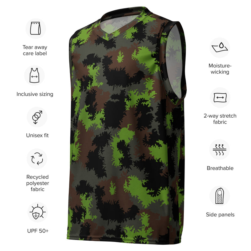Truppenversuch Sagezahnmuster CAMO Unisex Basketball Jersey
