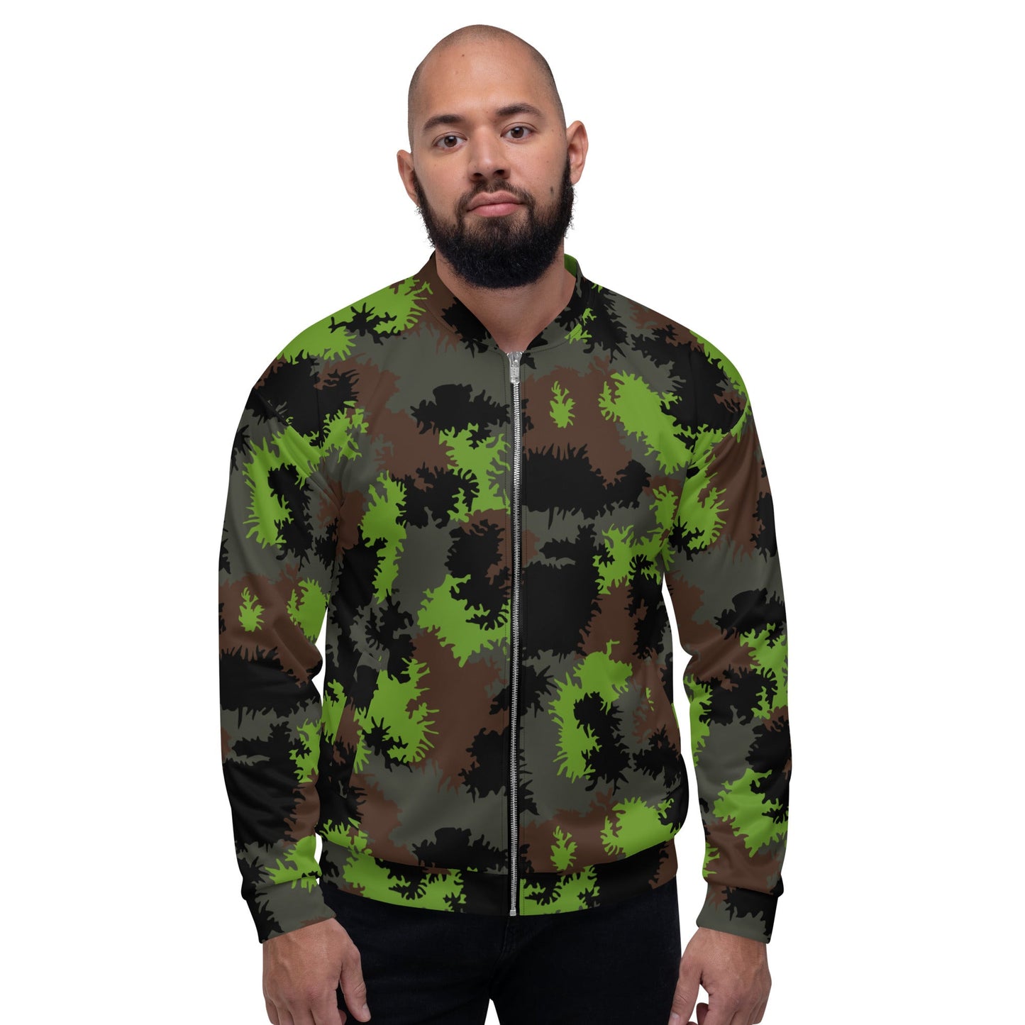 German Truppenversuch Sagezahnmuster CAMO Unisex Bomber Jacket - Jackets