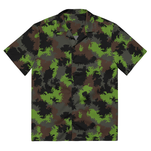 Truppenversuch Sagezahnmuster CAMO Unisex Short-Sleeve Button Shirt - 2XS - Button-Up