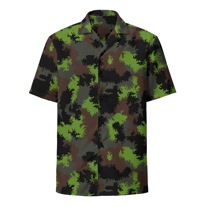 Truppenversuch Sagezahnmuster CAMO Unisex Short-Sleeve Button Shirt - Button-Up