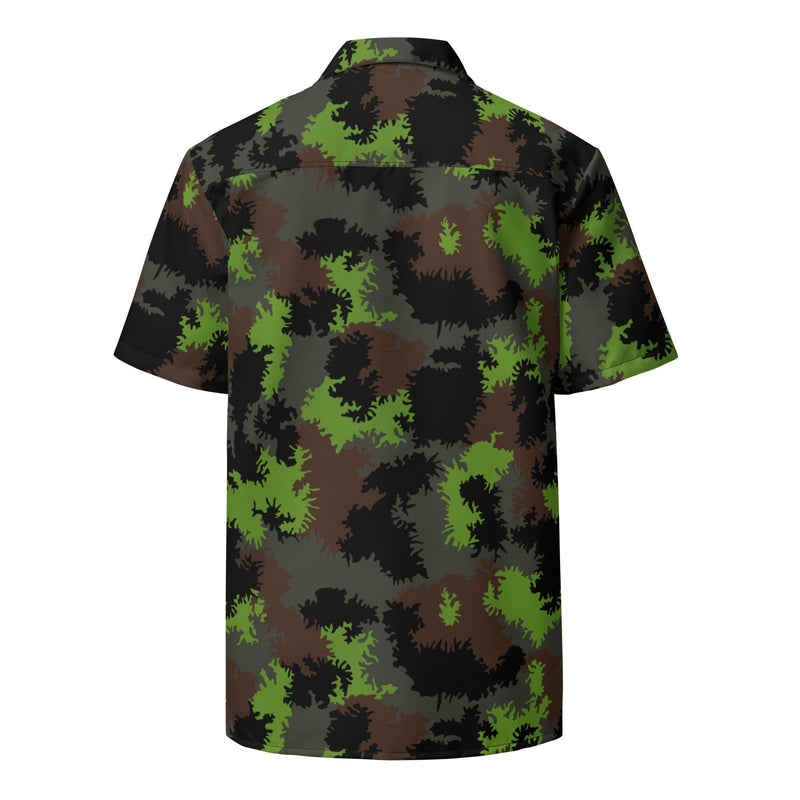 Truppenversuch Sagezahnmuster CAMO Unisex Short-Sleeve Button Shirt - Button-Up