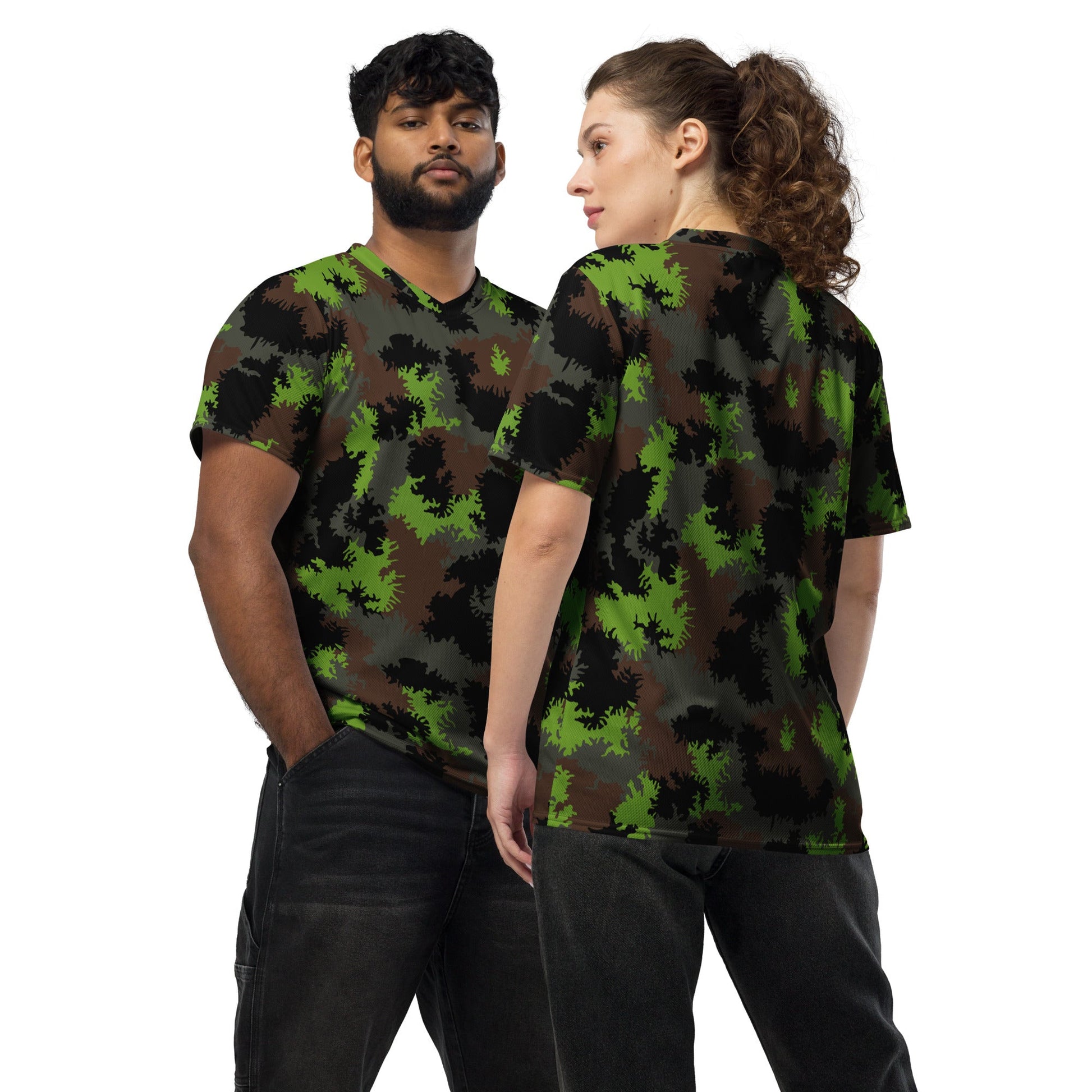 German Truppenversuch Sagezahnmuster CAMO Unisex Sports Jersey - 2XS
