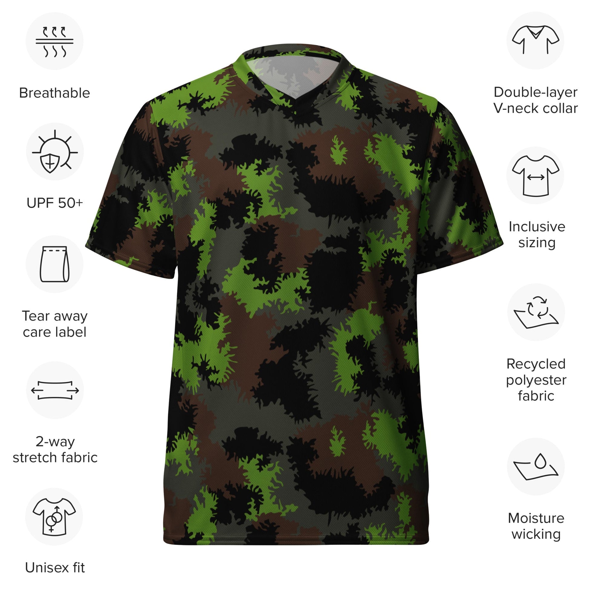 German Truppenversuch Sagezahnmuster CAMO Unisex Sports Jersey