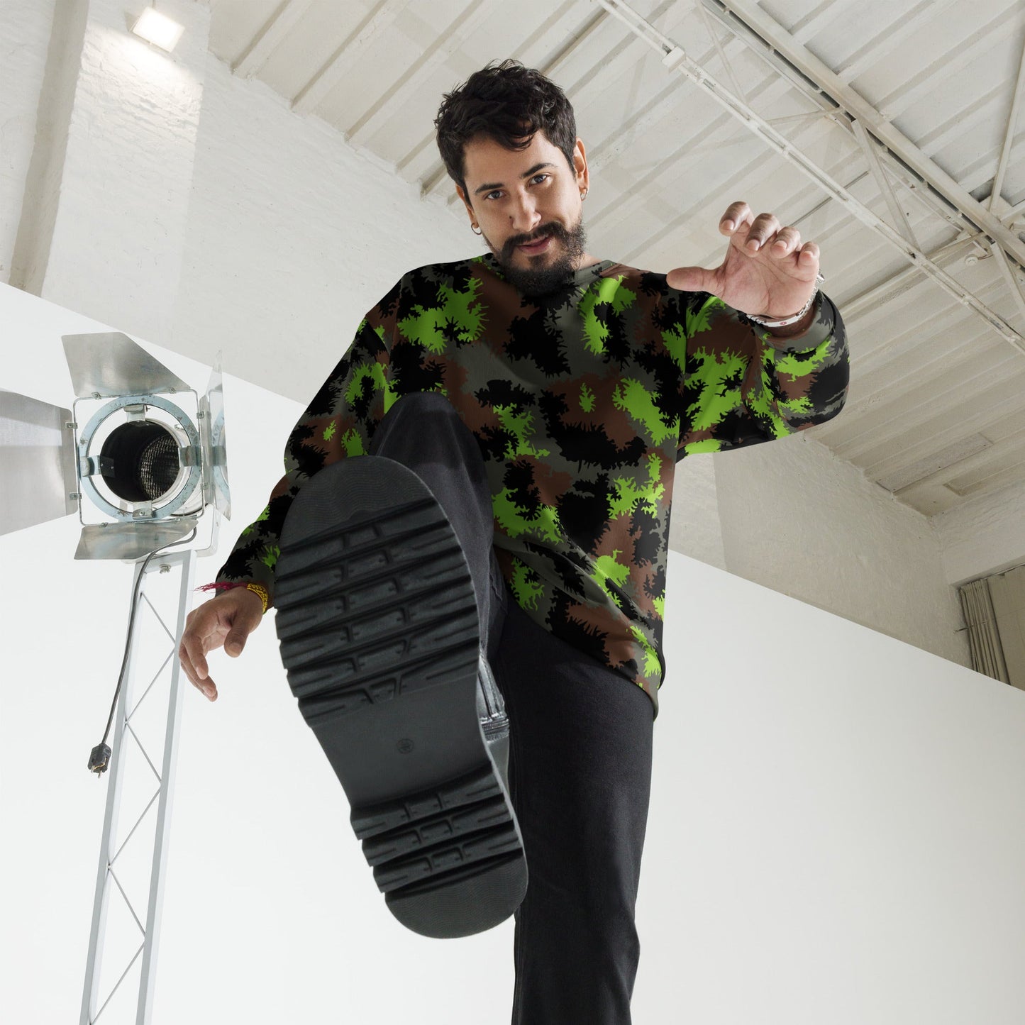 German Truppenversuch Sagezahnmuster CAMO Unisex Sweatshirt - Sweatshirts