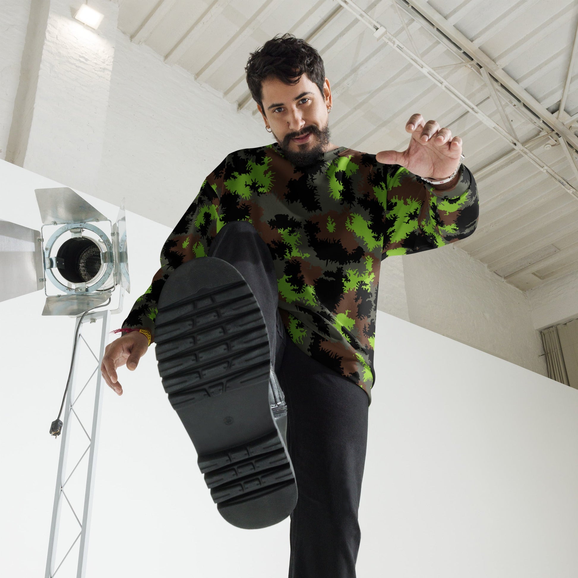 German Truppenversuch Sagezahnmuster CAMO Unisex Sweatshirt - Sweatshirts