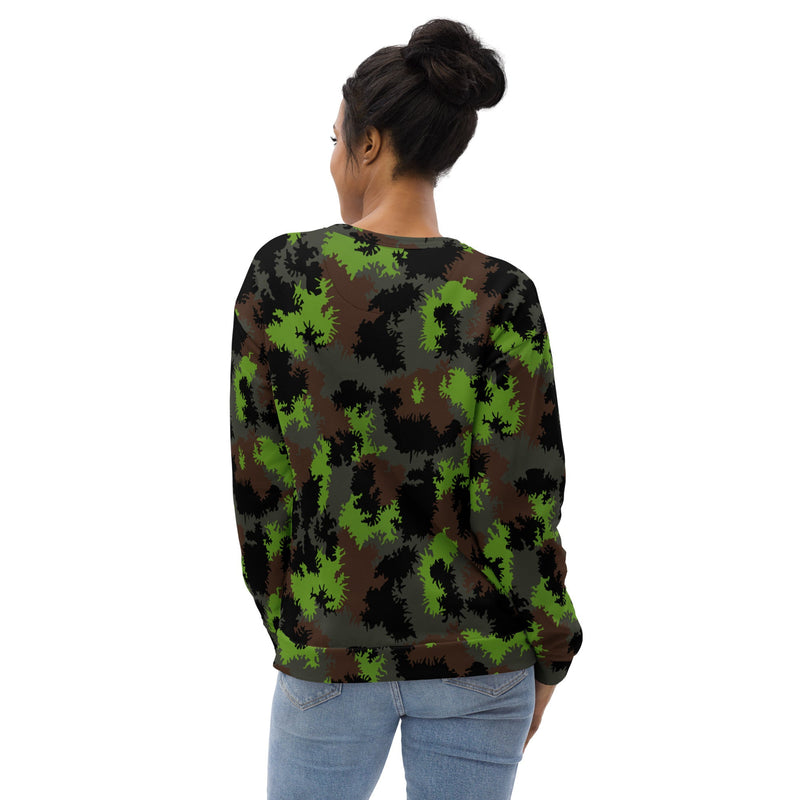 Truppenversuch Sagezahnmuster CAMO Unisex Sweatshirt