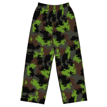 German Truppenversuch Sagezahnmuster CAMO unisex wide-leg pants - 2XS - Wide-leg Pants