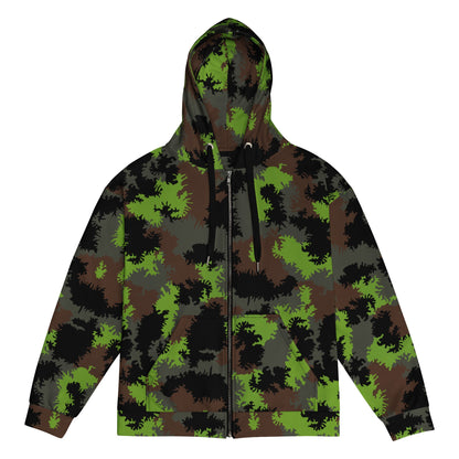 German Truppenversuch Sagezahnmuster CAMO Unisex Zip Hoodie - 2XS