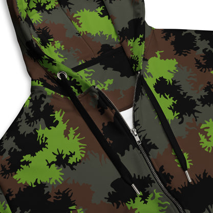 German Truppenversuch Sagezahnmuster CAMO Unisex Zip Hoodie