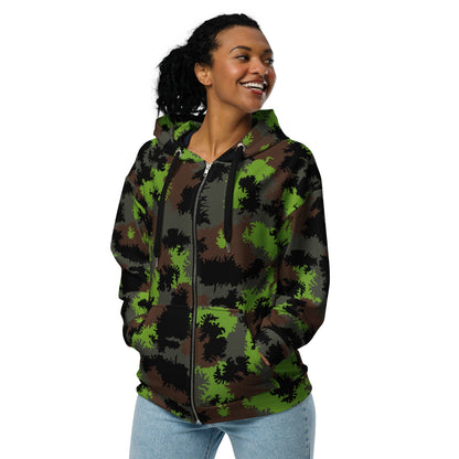 German Truppenversuch Sagezahnmuster CAMO Unisex Zip Hoodie