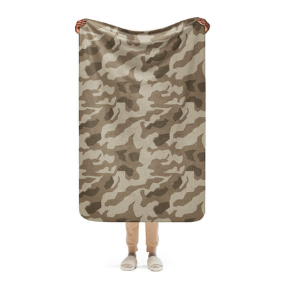 German Wolfenstein Afrika Korps Splinter CAMO Sherpa blanket - 37″×57″ - Blanket