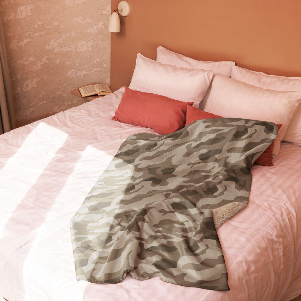 German Wolfenstein Afrika Korps Splinter CAMO Sherpa blanket