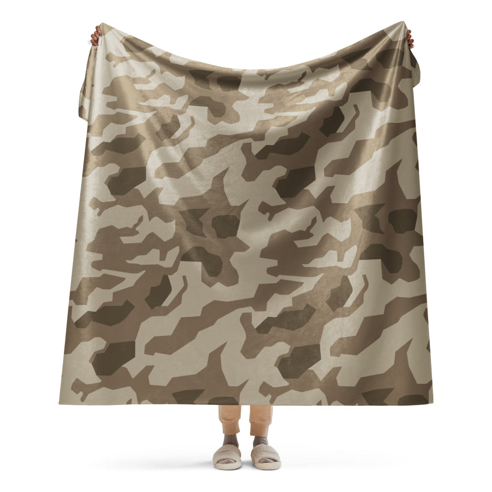 German Wolfenstein Afrika Korps Splinter CAMO Sherpa blanket - 60″×80″ - Blanket