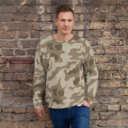 German Wolfenstein Afrika Korps Splinter CAMO Unisex Sweatshirt - XS