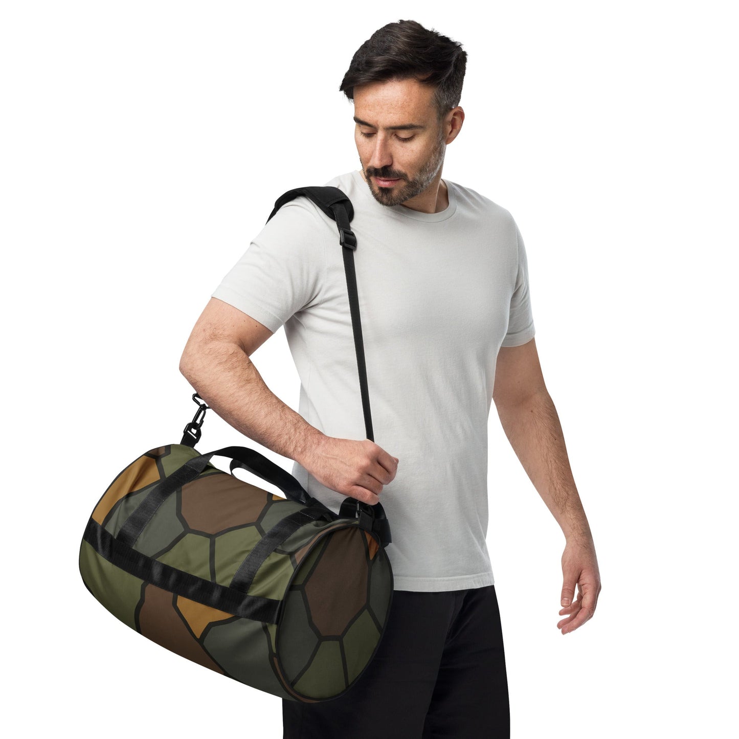 German WWI Turtle Shell Stahlhelm CAMO Gym Bag