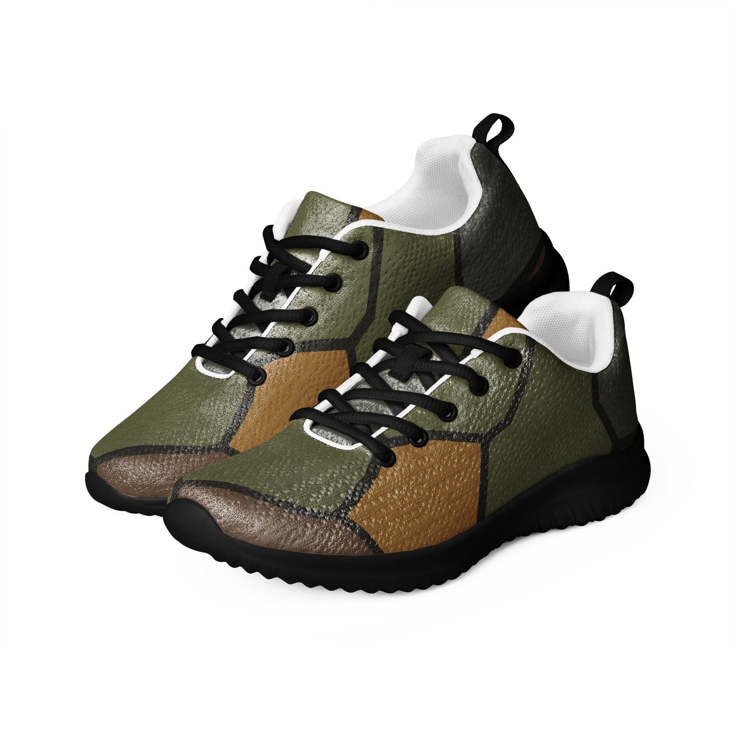 German WWI Turtle Shell Stahlhelm CAMO Mens Athletic Shoes