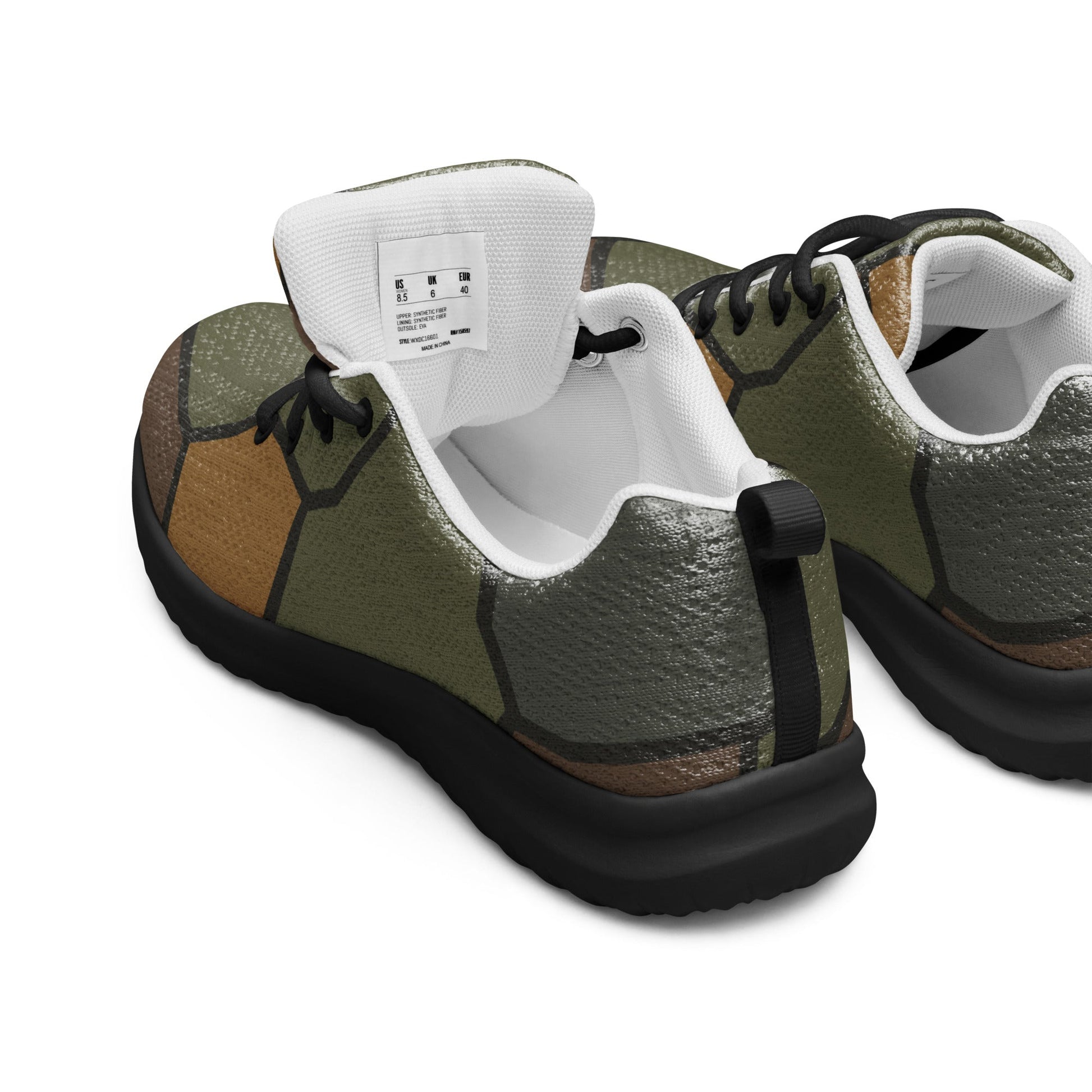 German WWI Turtle Shell Stahlhelm CAMO Mens Athletic Shoes