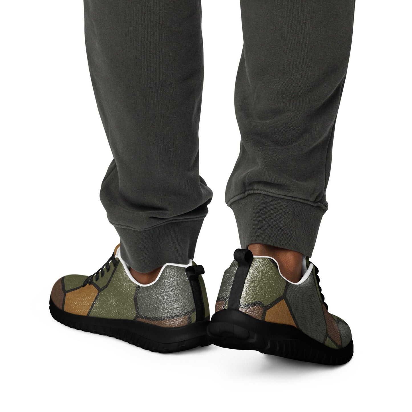 German WWI Turtle Shell Stahlhelm CAMO Mens Athletic Shoes