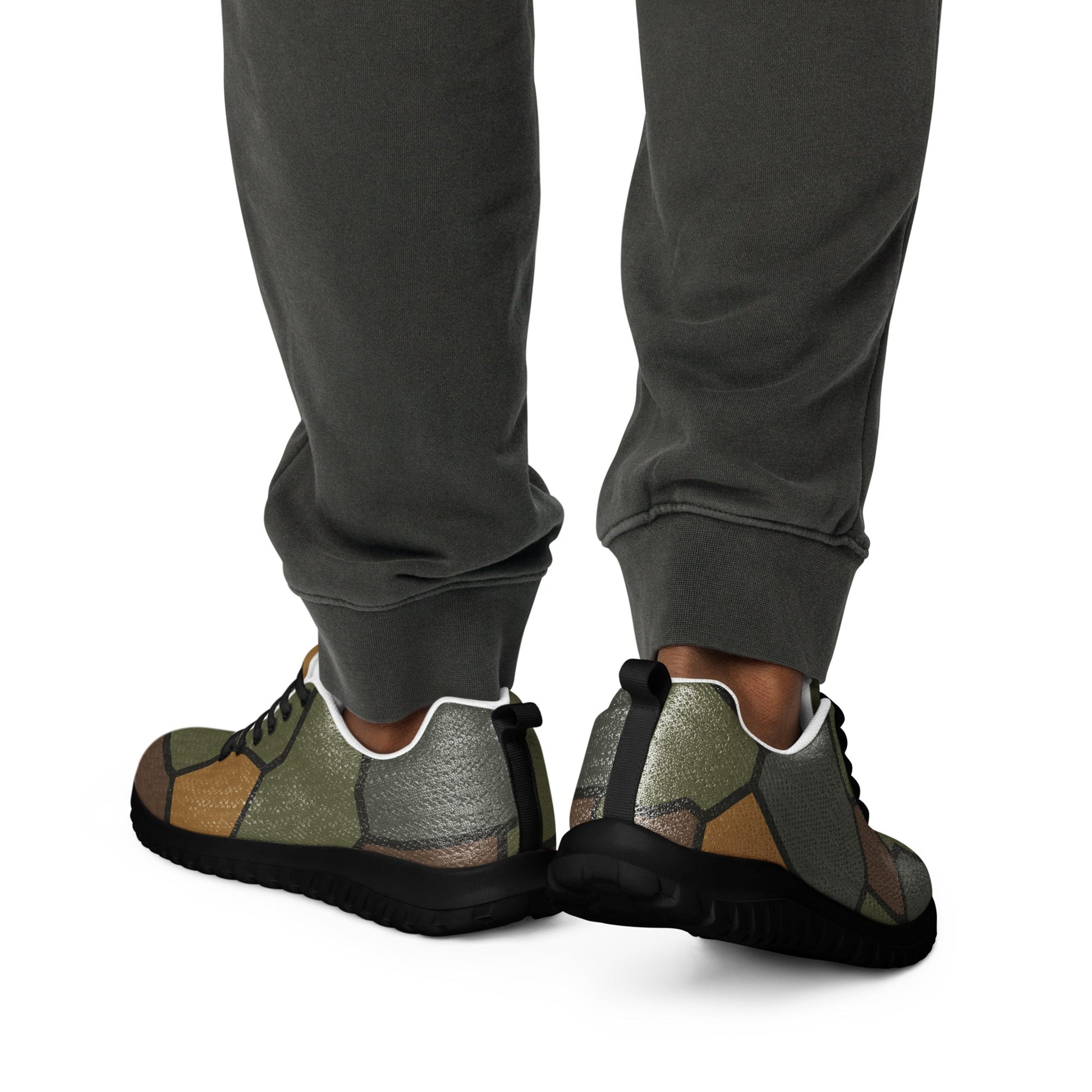 German WWI Turtle Shell Stahlhelm CAMO Mens Athletic Shoes