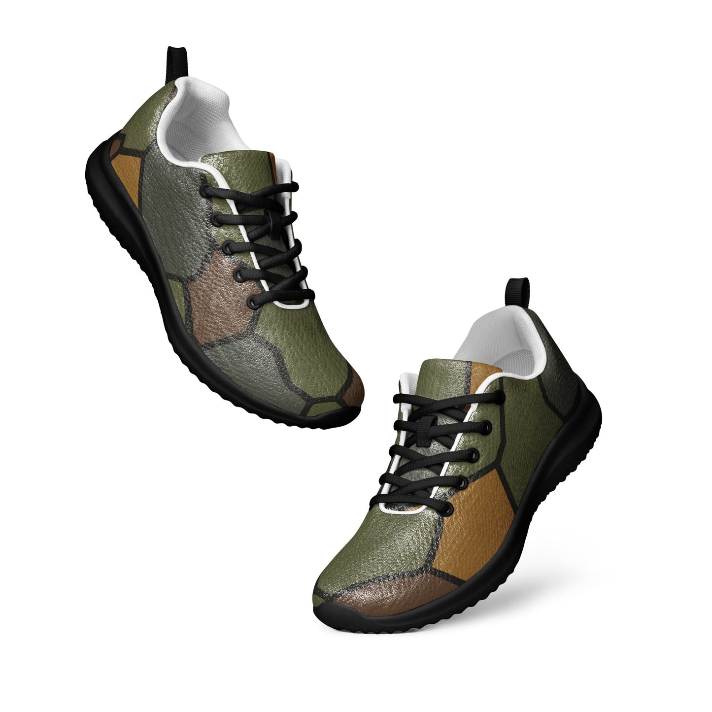 German WWI Turtle Shell Stahlhelm CAMO Mens Athletic Shoes