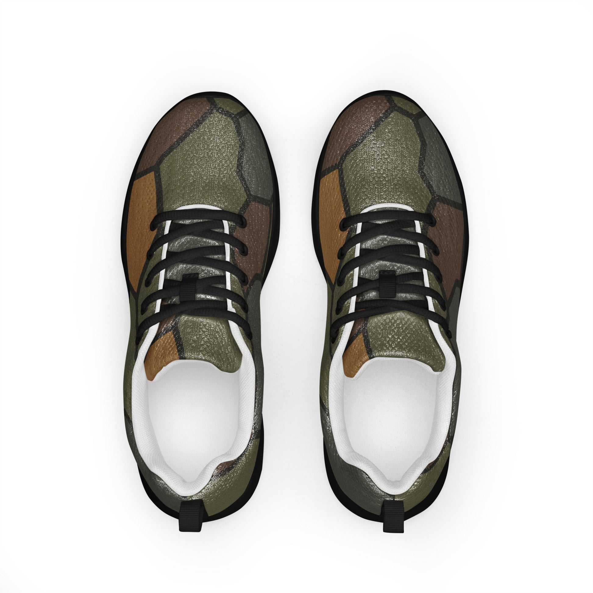 German WWI Turtle Shell Stahlhelm CAMO Mens Athletic Shoes