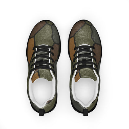 German WWI Turtle Shell Stahlhelm CAMO Mens Athletic Shoes
