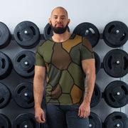 Turtle Shell Stahlhelm CAMO Mens Athletic T-Shirt - XS - Shirt