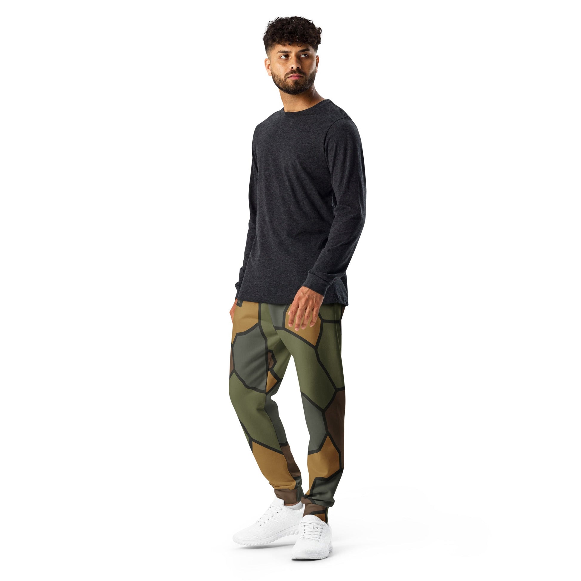 German WWI Turtle Shell Stahlhelm CAMO Mens Joggers