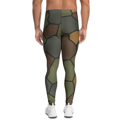 German WWI Turtle Shell Stahlhelm CAMO Mens Leggings