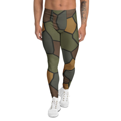 German WWI Turtle Shell Stahlhelm CAMO Mens Leggings - XS