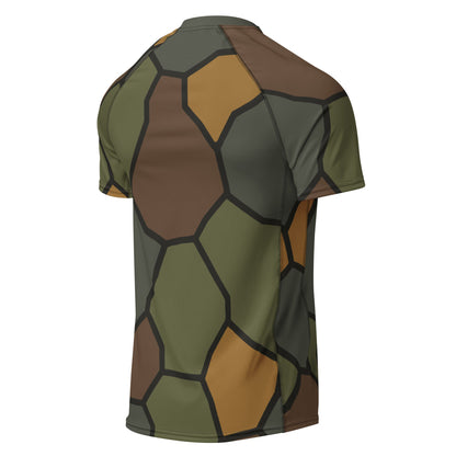 German WWI Turtle Shell Stahlhelm CAMO Mens Short-Sleeve Rash Guard