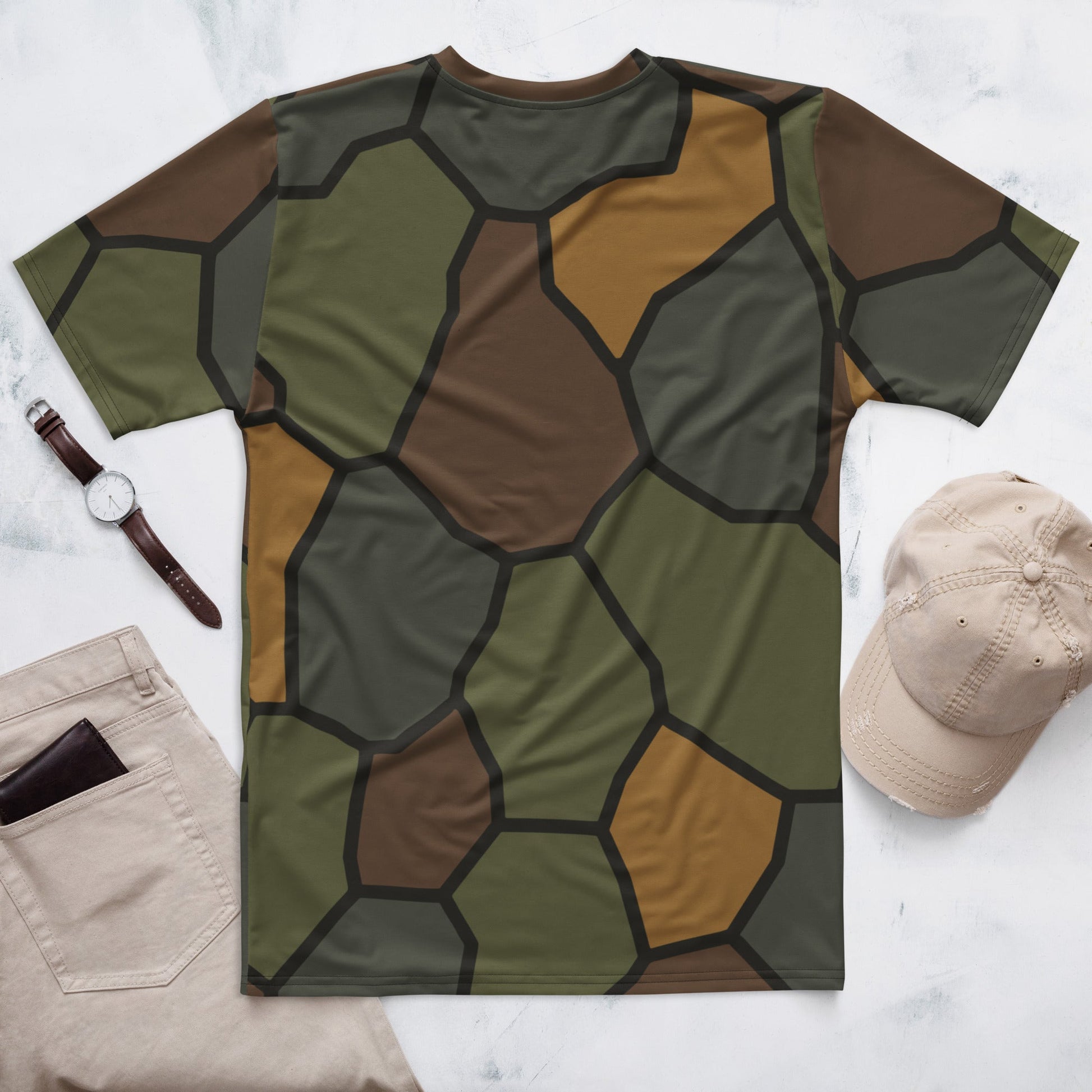 German World War I Stahlhelm Helmet CAMO Mens T-Shirt