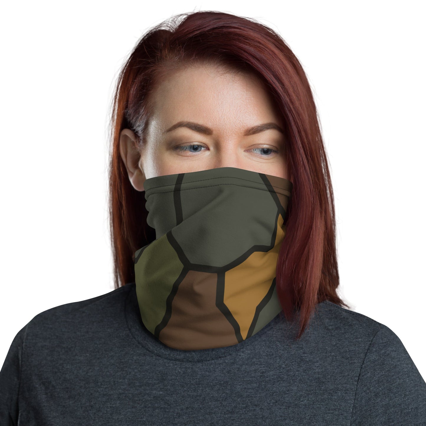 German WWI Turtle Shell Stahlhelm CAMO Neck Gaiter - Gaiters