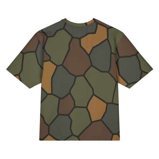 German WWI Turtle Shell Stahlhelm CAMO Oversized cotton t-shirt