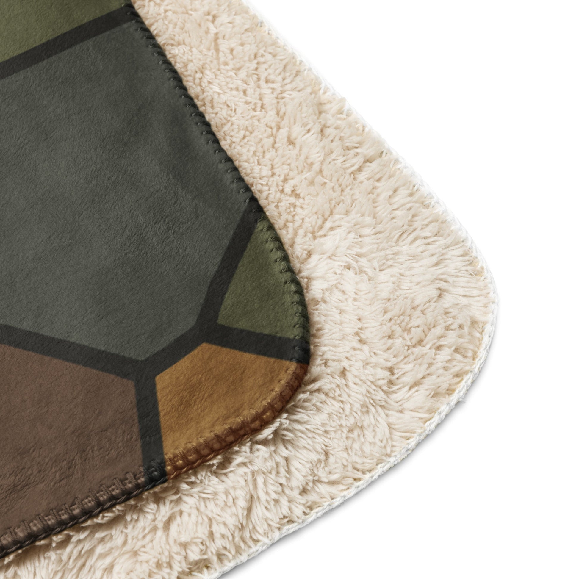 German World War I Turtle Shell Stahlhelm Helmet CAMO Sherpa Blanket
