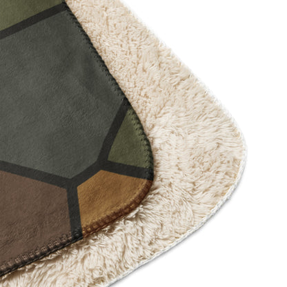 German World War I Turtle Shell Stahlhelm Helmet CAMO Sherpa Blanket