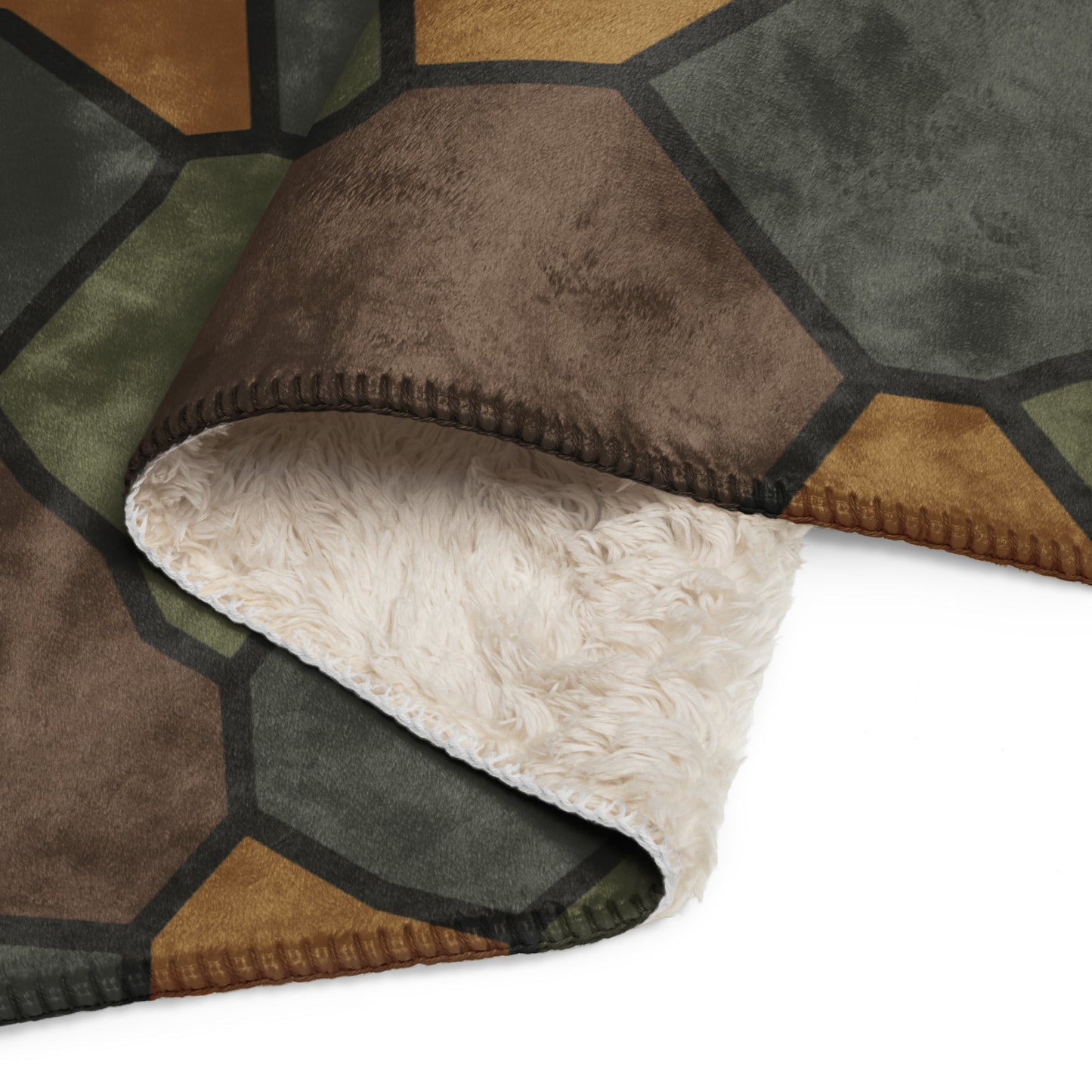 German World War I Turtle Shell Stahlhelm Helmet CAMO Sherpa Blanket