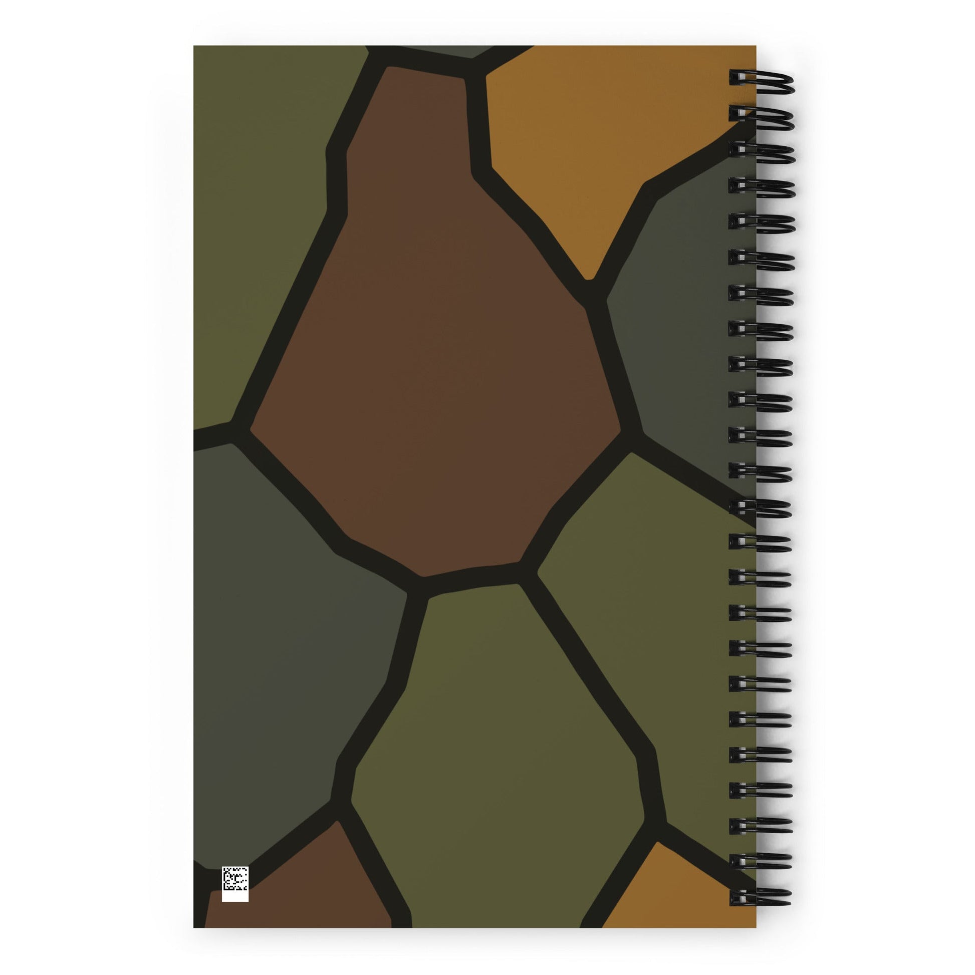 German World War I Turtle Shell Stahlhelm Helmet CAMO Spiral Notebook