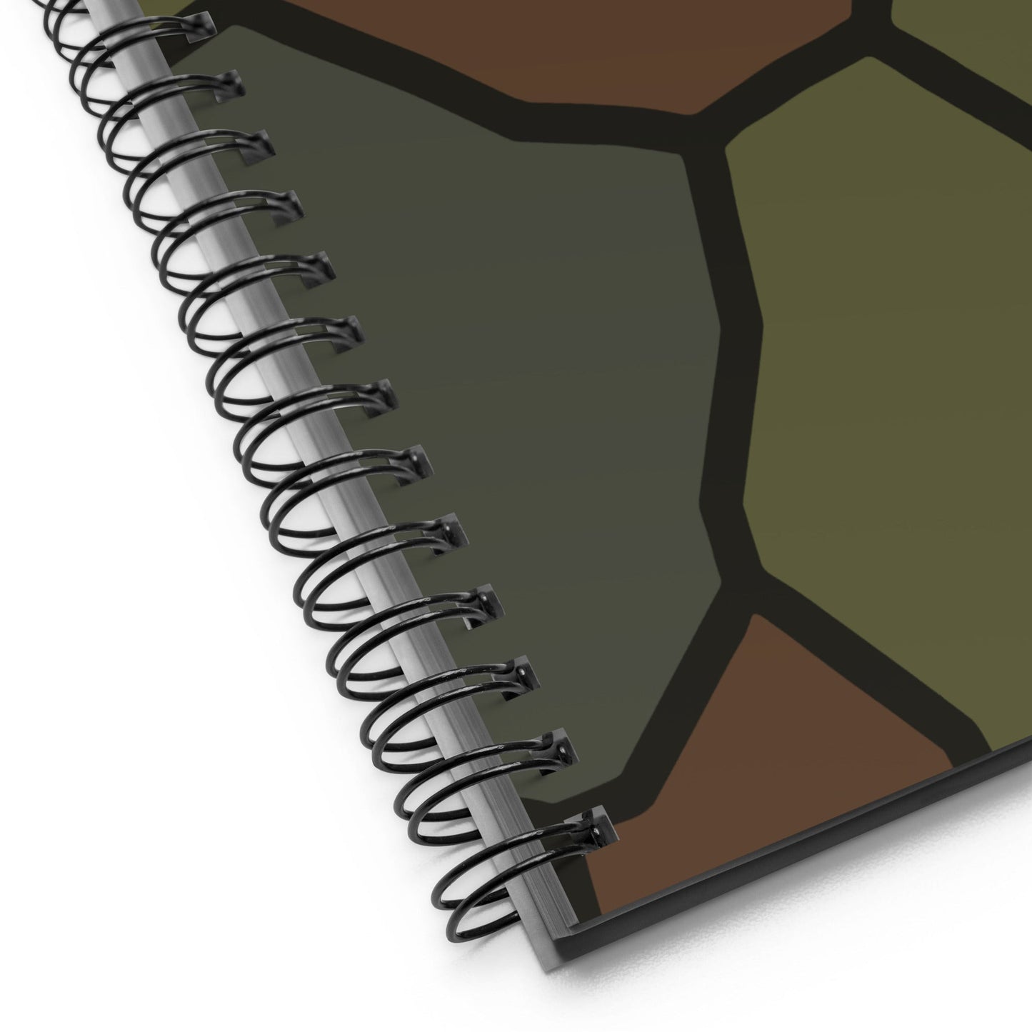 German World War I Turtle Shell Stahlhelm Helmet CAMO Spiral Notebook