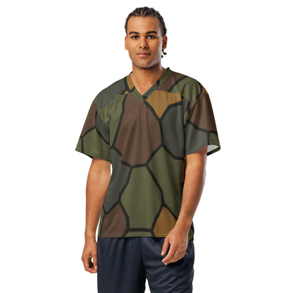 German WWI Turtle Shell Stahlhelm CAMO Unisex American Football Jersey