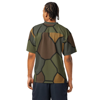 German WWI Turtle Shell Stahlhelm CAMO Unisex American Football Jersey